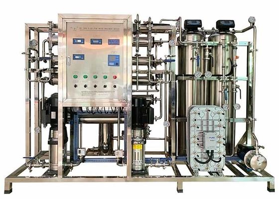 İyi bir fiyat. UPVC / SS304 montajı ve Grundfos / CNP pompası ile 1-50m3/H kapasiteli EDI sistemi çevrimiçi