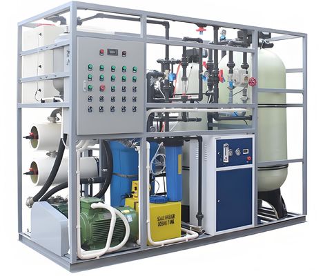İyi bir fiyat. Geri kazanma oranı %38 Siemens kontrolü ve Danfoss pompası ile deniz suyu RO sistemi çevrimiçi