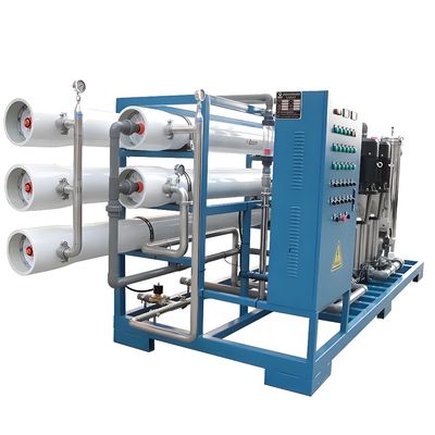 İyi bir fiyat. % 98 Tuz Atma Sıvı Su Ters Osmoz Sistemi Siemens S7 PLC Kontrolüyle çevrimiçi